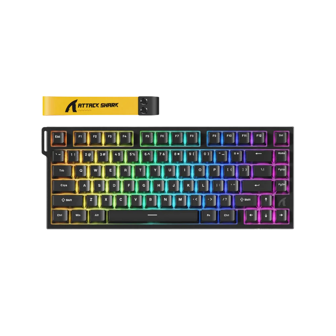 Attack shark r82 he rapid trigger wired mechanical gaming keyboard tkl nkro