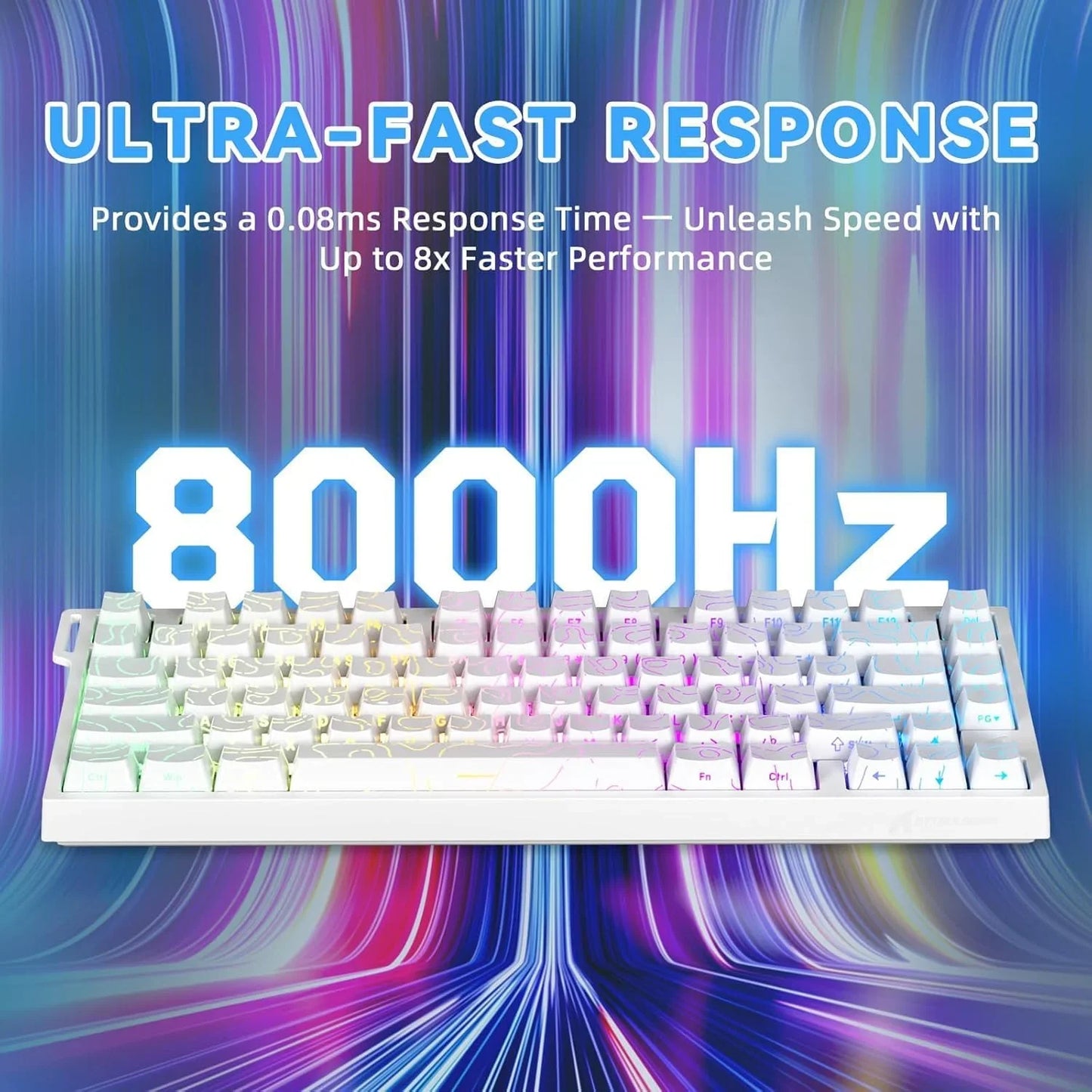Attack shark r82he rapid trigger wired mechanical gaming keyboard tkl nkro