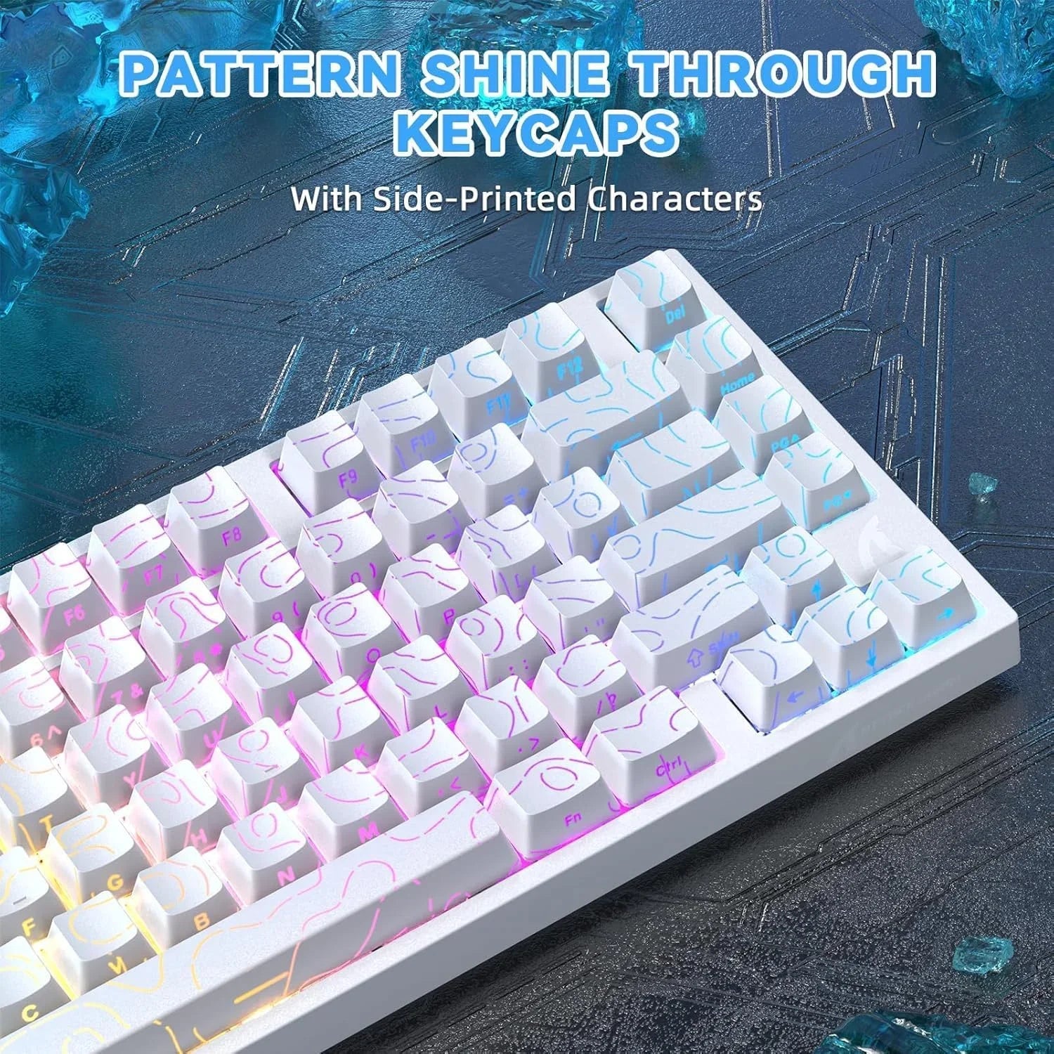 Attack shark r82he rapid trigger wired mechanical gaming keyboard tkl nkro