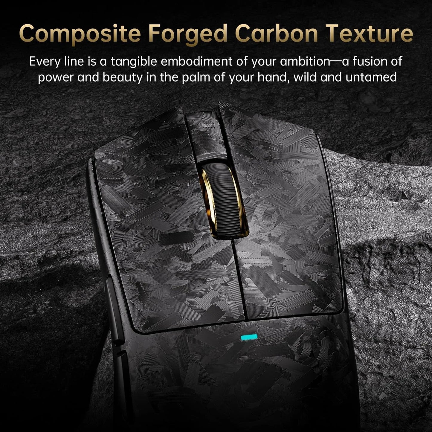 Attack shark x11 ultra 8k carbon fiber wireless gaming mouse with 42000
