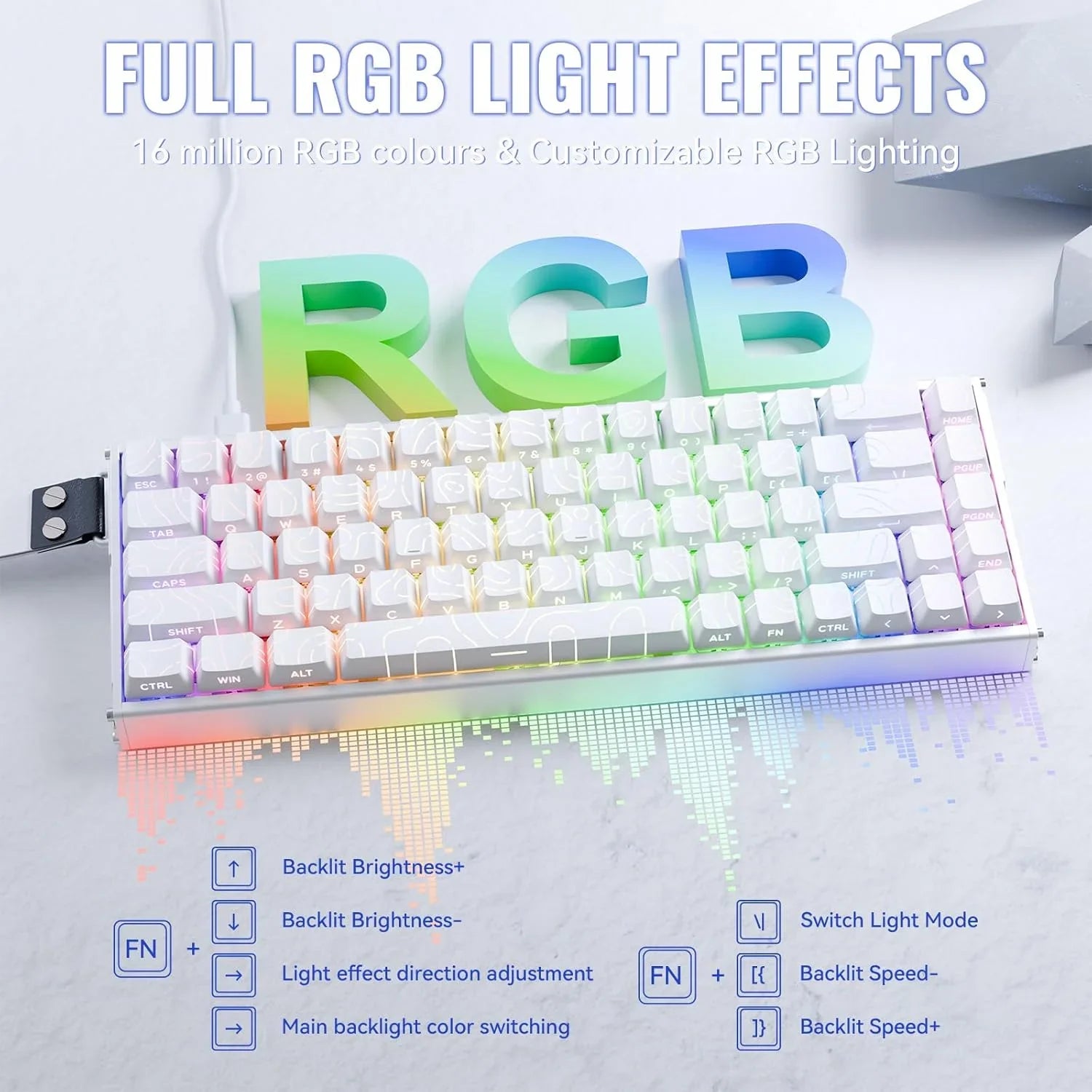 Attack shark x68max he wired rapid trigger mechanical creamy tkl rgb gaming