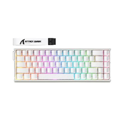 Attack shark x68max he wired rapid trigger mechanical creamy tkl rgb gaming