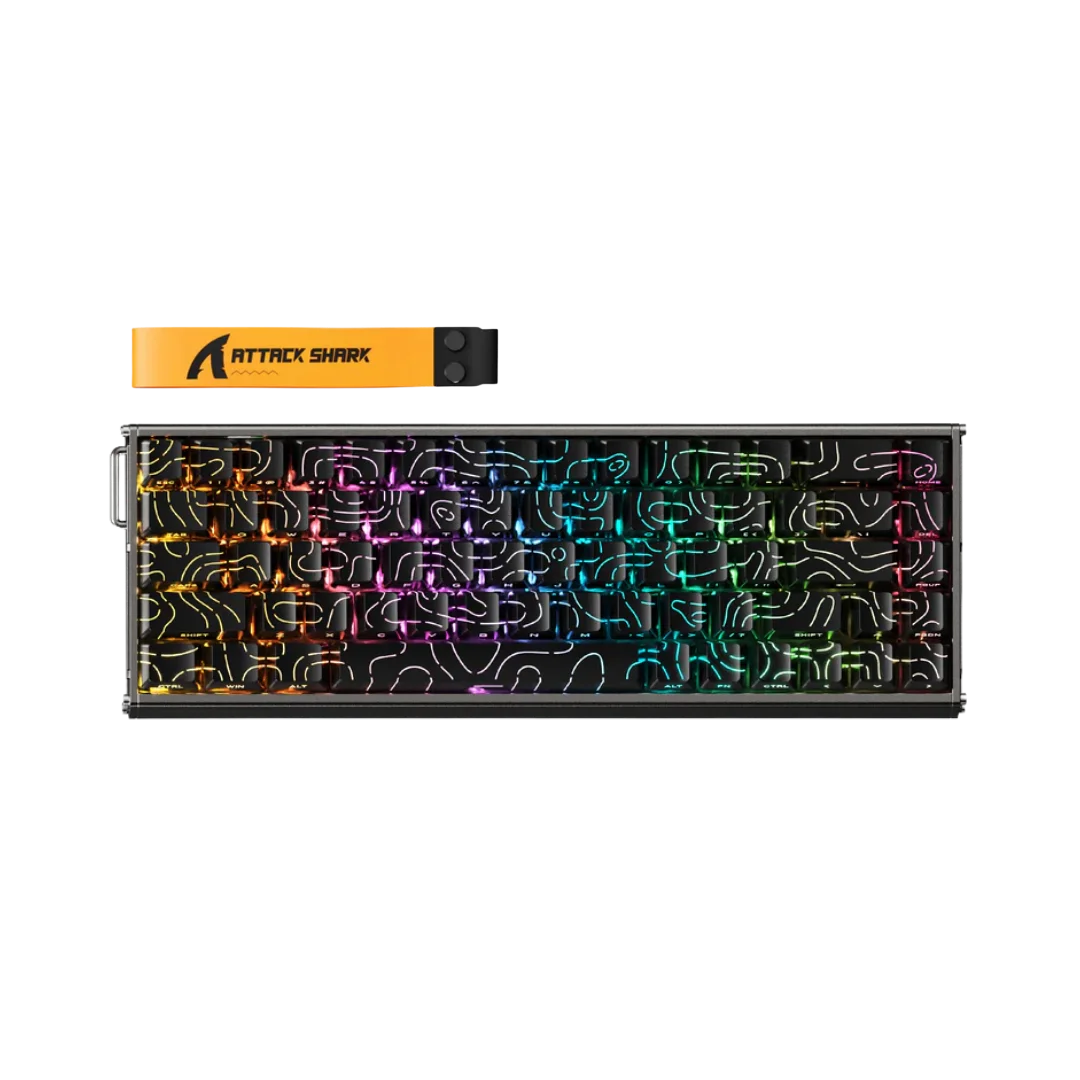 Attack shark x68max he wired rapid trigger mechanical creamy tkl rgb gaming