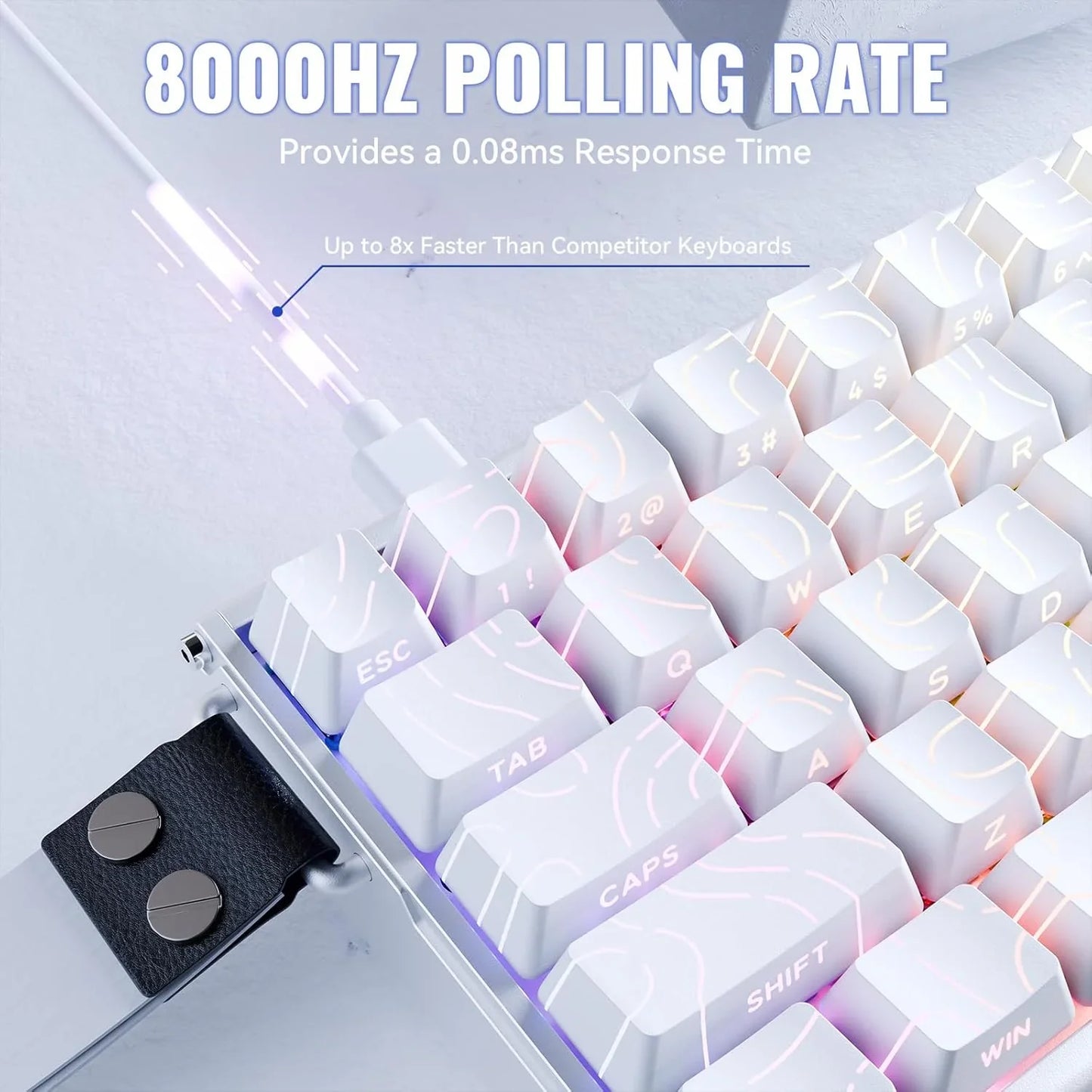 Attack shark x68max he wired rapid trigger mechanical creamy tkl rgb gaming
