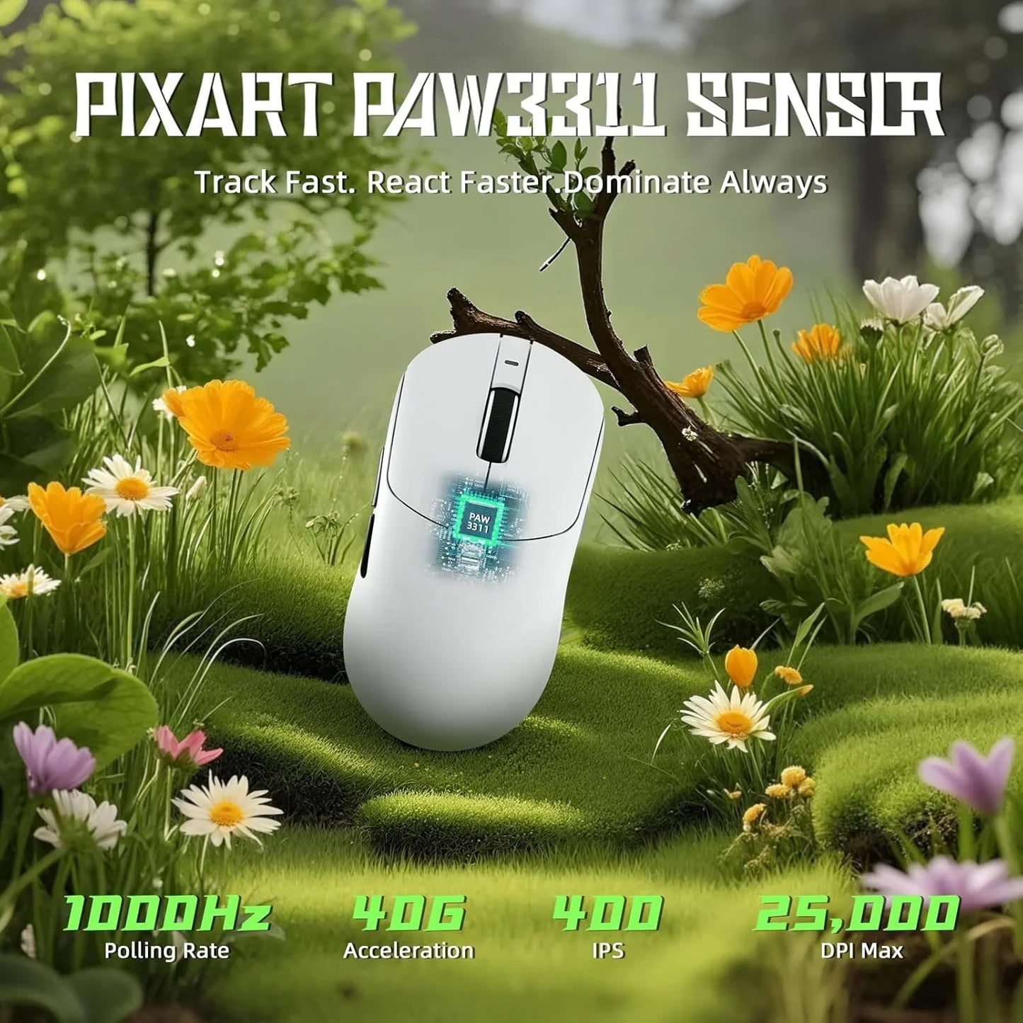 Attack shark x8 se wireless gaming mouse,55g ultra-lightweight wired/bt/2.4ghz