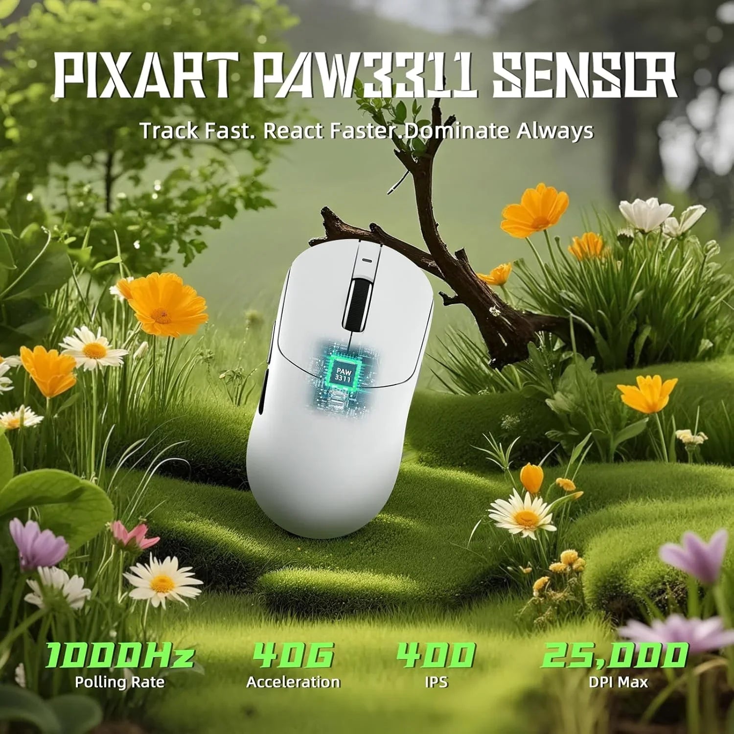 Attack shark x8 se wireless gaming mouse,55g ultra-lightweight wired/bt/2.4ghz