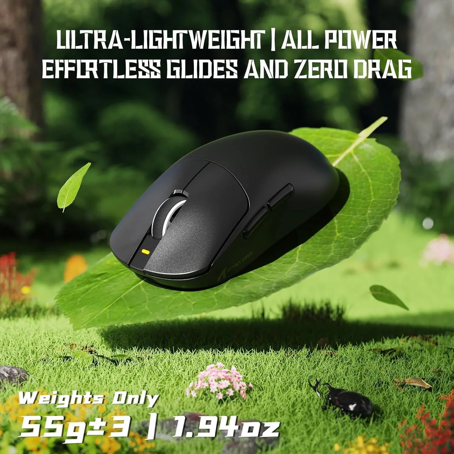 Attack shark x8 se wireless gaming mouse,55g ultra-lightweight wired/bt/2.4ghz