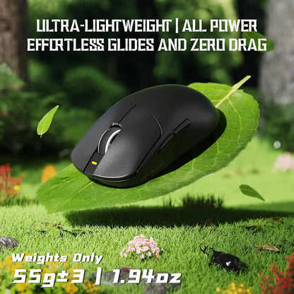Attack shark x8 se wireless gaming mouse,55g ultra-lightweight wired/bt/2.4ghz