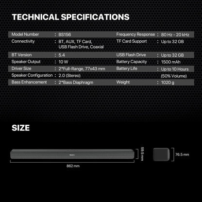 Fantech bs156 nerabar soundbar speaker soundbars