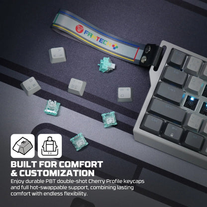 Fantech keyboard atom he68 mk922 magnetic switch 8000 hz – gray keyboards