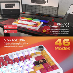 Fantech mk921 maxfit8 qmk mechanical keyboard luffy keyboards