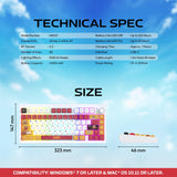 Fantech mk921 maxfit8 qmk mechanical keyboard luffy keyboards