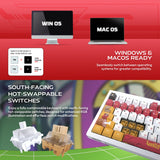 Fantech mk921 maxfit8 qmk mechanical keyboard luffy keyboards