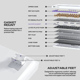 Fantech mk921 maxfit8 qmk mechanical keyboard pink keyboards