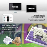 Fantech mk921 maxfit8 qmk mechanical keyboard pink keyboards