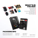 Fantech wg14p lightweight wireless gaming mouse paw3950 sensor 8khz polling