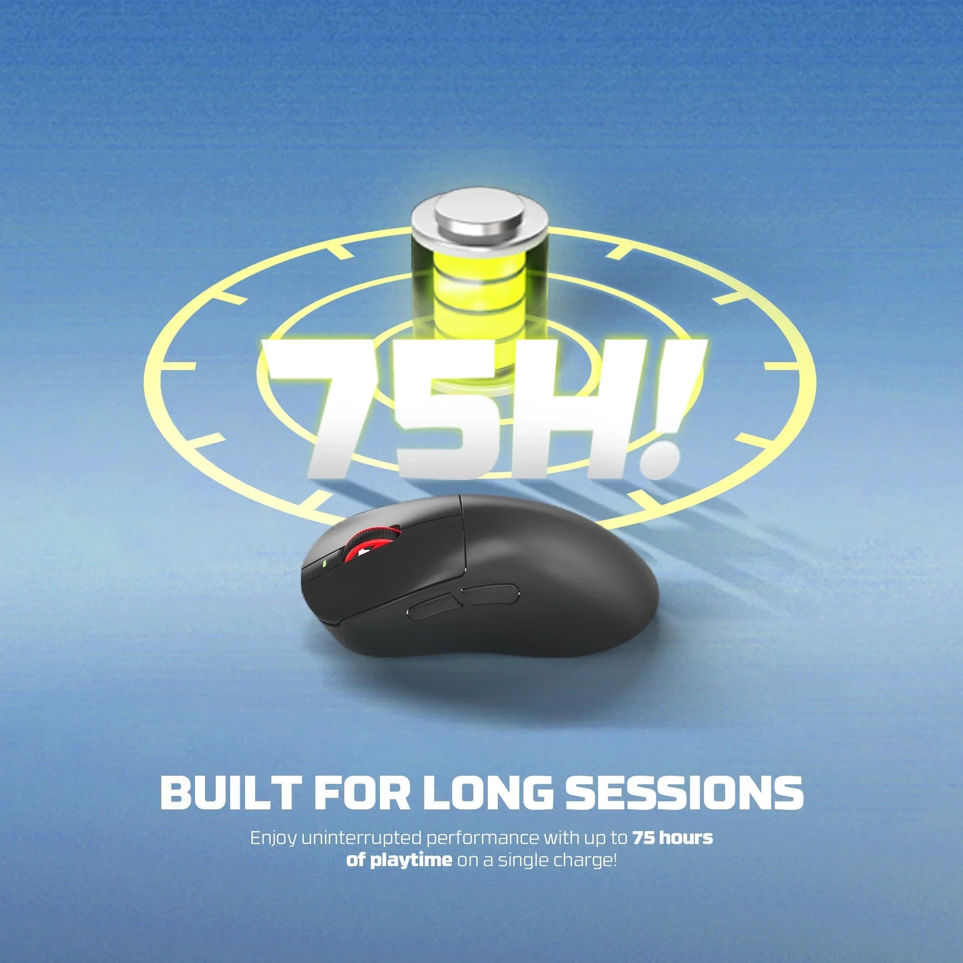 Fantech wg14p lightweight wireless gaming mouse paw3950 sensor 8khz polling