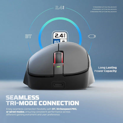 Fantech wg14p lightweight wireless gaming mouse paw3950 sensor 8khz polling
