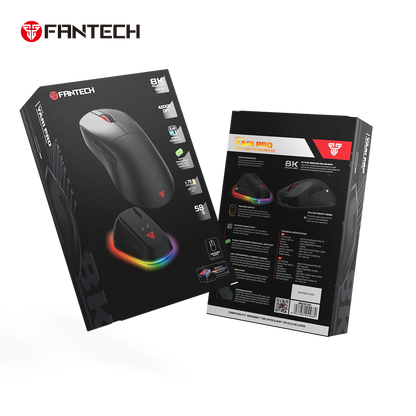 Fantech wg14p lightweight wireless gaming mouse paw3950 sensor 8khz polling