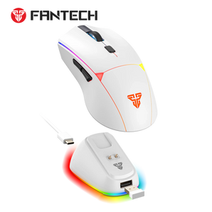 Fantech wg7v2rd crypto ii wireless gaming mouse white mice & trackballs