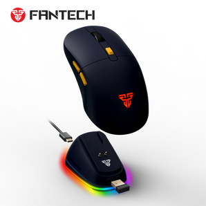 Fantech wg9rd wireless gaming mouse with charging magnetic base three mode