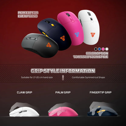 Fantech wg9rd wireless gaming mouse with charging magnetic base three mode