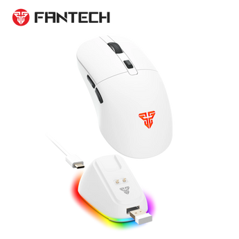 Fantech wg9rd wireless gaming mouse with charging magnetic base three mode