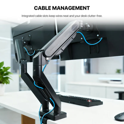 Fantech workstation mbd1 dual-arm monitor mount 90 degree for 13’’ to 32’’