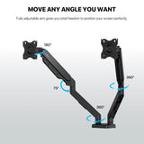 Fantech workstation mbd1 dual-arm monitor mount 90 degree for 13’’ to 32’’