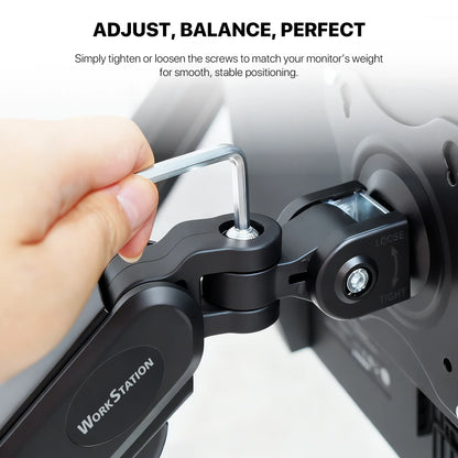 Fantech workstation mbd1 dual-arm monitor mount 90 degree for 13’’ to 32’’