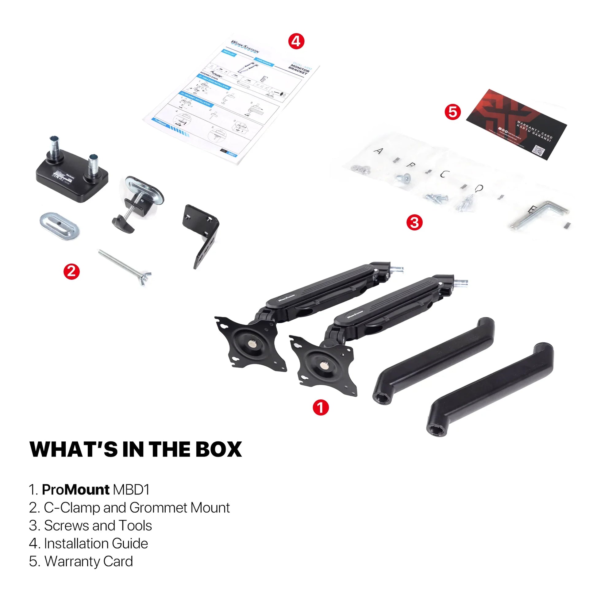 Fantech workstation mbd1 dual-arm monitor mount 90 degree for 13’’ to 32’’