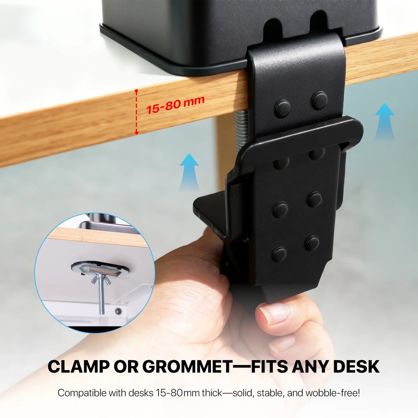 Fantech workstation mbs1 single-arm monitor mount 90 degree for 13’’ to 32’’