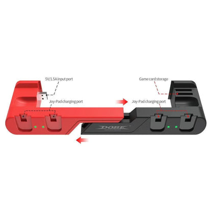 Dobe tns-0122 charging dock 6 in 1 for n-s