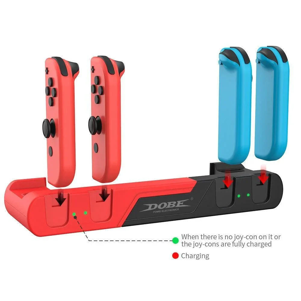 Dobe tns-0122 charging dock 6 in 1 for n-s