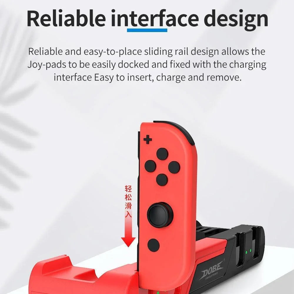 Dobe tns-0122 charging dock 6 in 1 for n-s