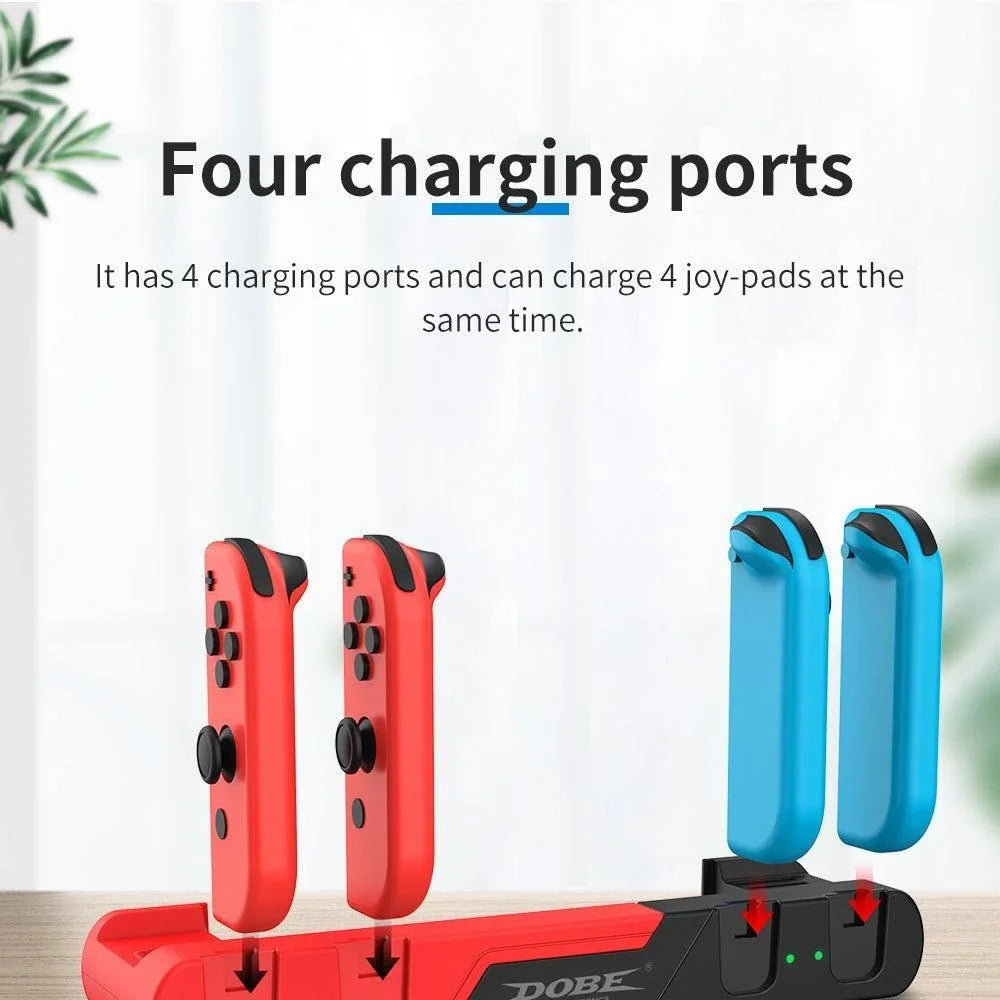 Dobe tns-0122 charging dock 6 in 1 for n-s