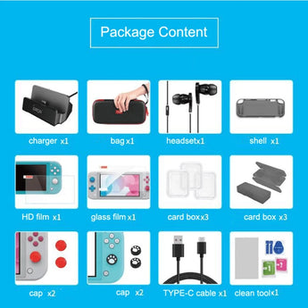 Pg-sl002 18 in 1 super pack accessories set for nintendo switch lite