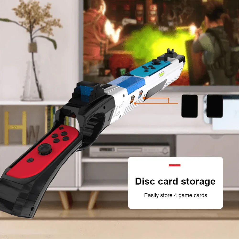 Gun shape handgrip feeling joystick for nintendo switch 2/1pcs - console | nintendo essentials