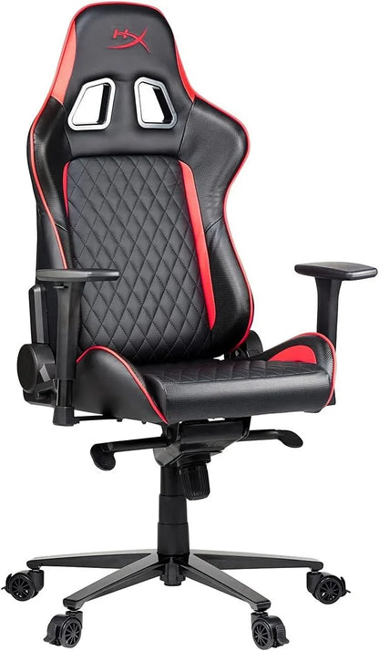 Hyperx blast gaming chair - ergonomic gaming chair leather upholstery video chair red black - desk & chair