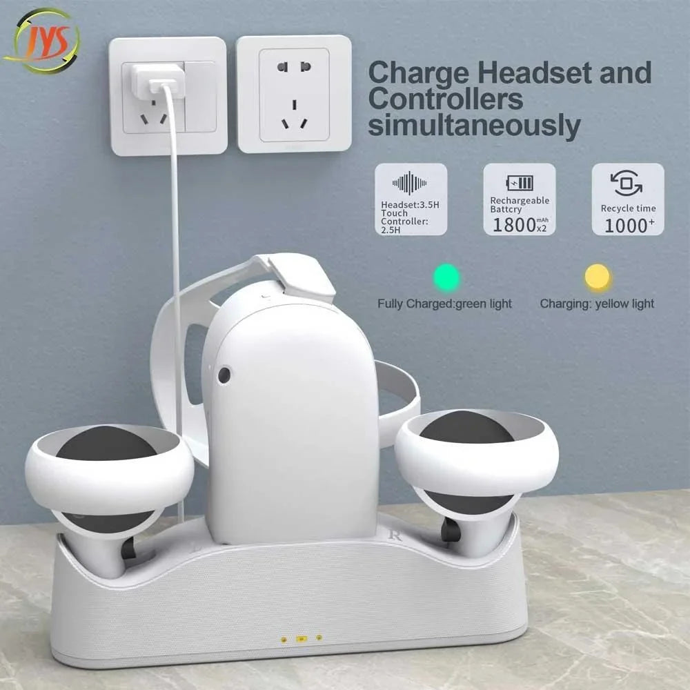 Charging station and display stand for oculus quest 2 jys-oc003