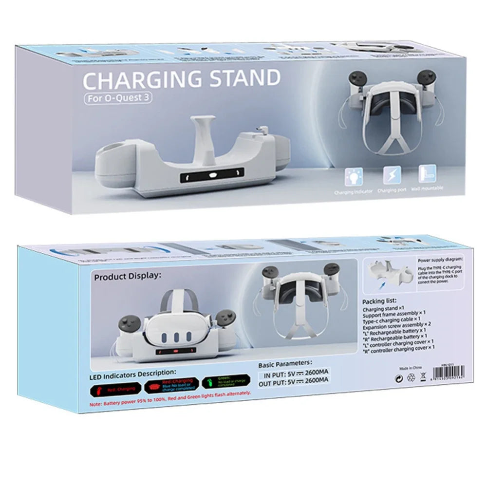 Charging station vr sense headset controller charger display stand