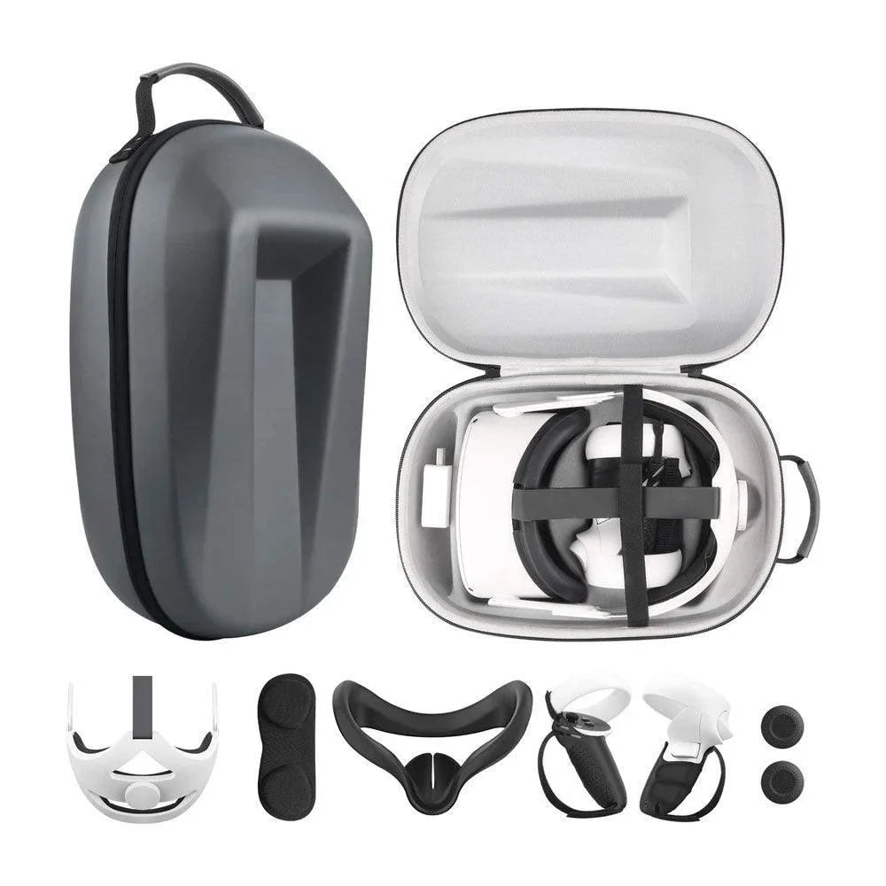 Travel case for oculus quest 2 halo strap