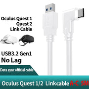 Oculus Headset Cable PC VR for Quest 2 and Quest Link Console