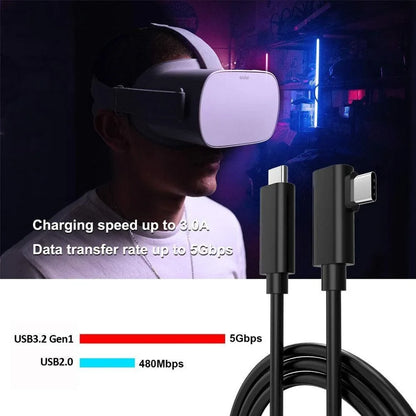 Usb c to usb c cable compatible for oculus - cables & chargers | charging cables & adapters
