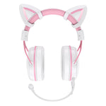 Onikuma x10 pink cat ears gaming headset - Fun Touch