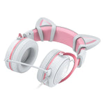 Onikuma x10 pink cat ears gaming headset - Fun Touch