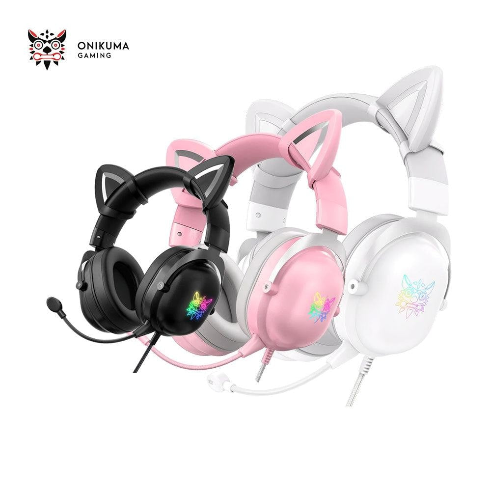 ONIKUMA X11 Cat Ears Wired Over Ear Gaming Headphone JOD 25
