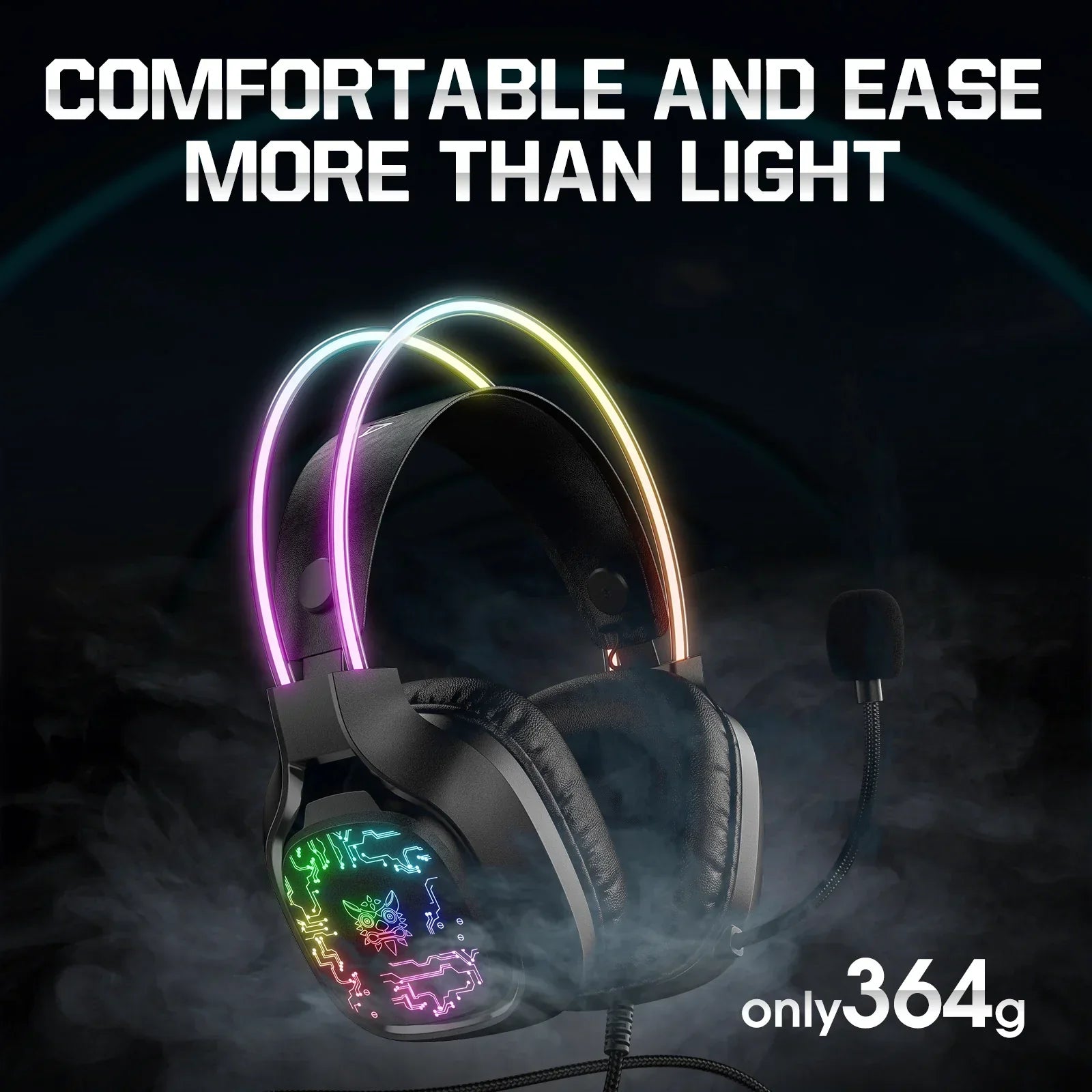 Onikuma x22 usb + 3.5mm cool rgb - Fun Touch