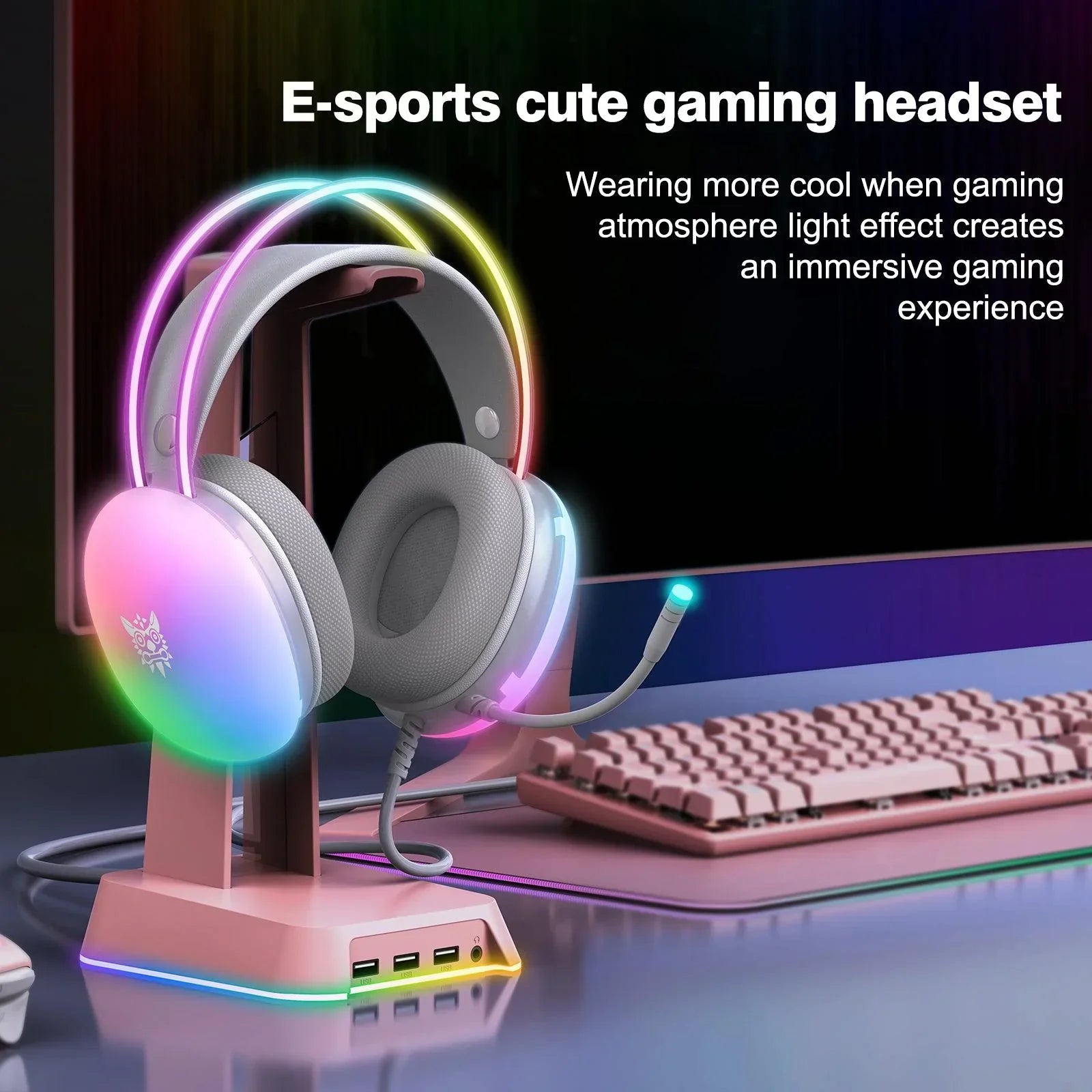ONIKUMA X25 RGB Gaming Headset Audio