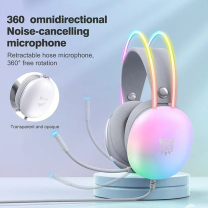 Onikuma x25 rgb gaming headset - ultimate gaming experience with immersive sound and comfort